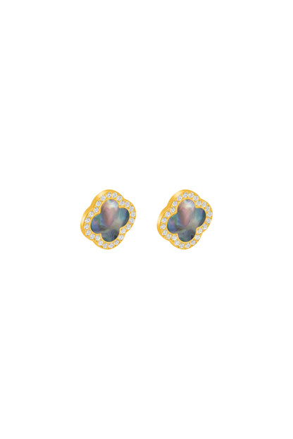 Noir Pearl Stud Earring Set