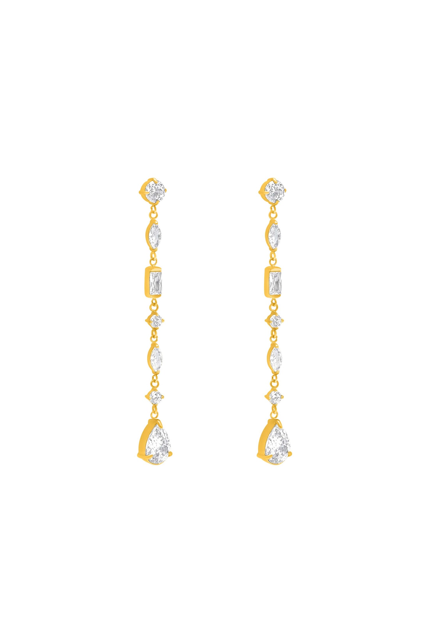 Rhéa Drop Stud Earring Set