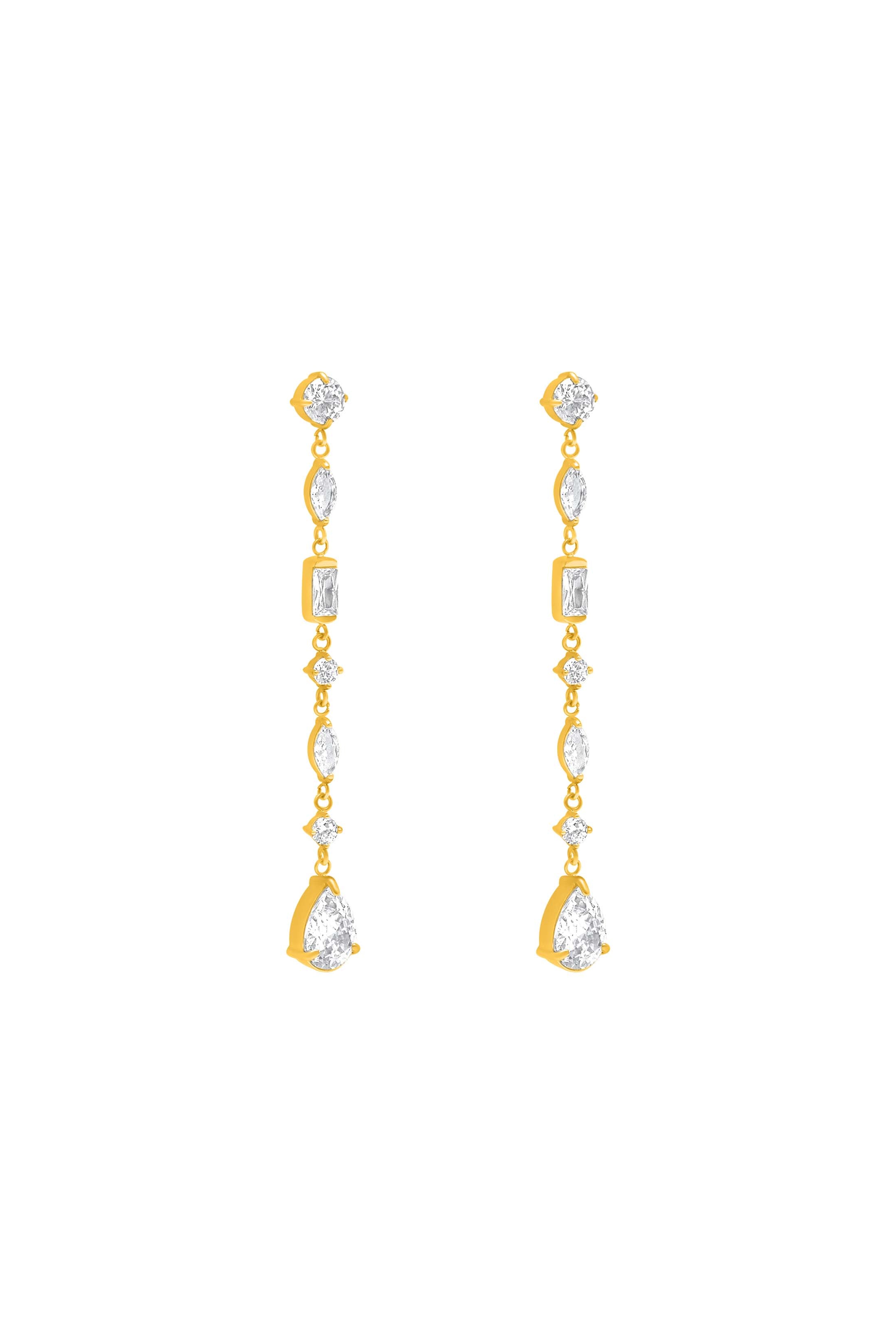 Rhéa Drop Stud Earring Set
