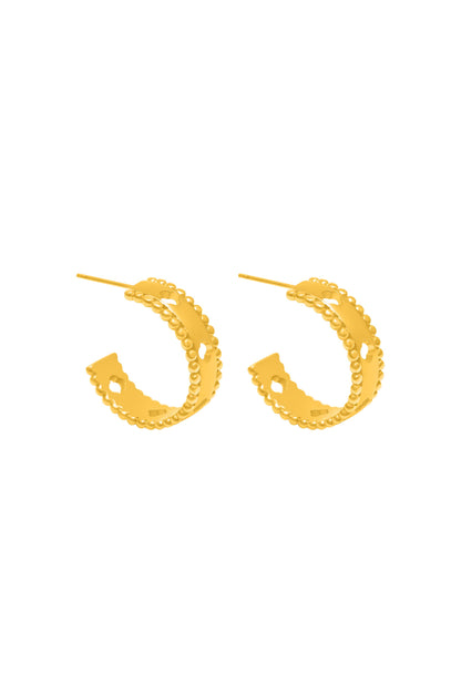 Carisma Emblem Hoop Earring Set