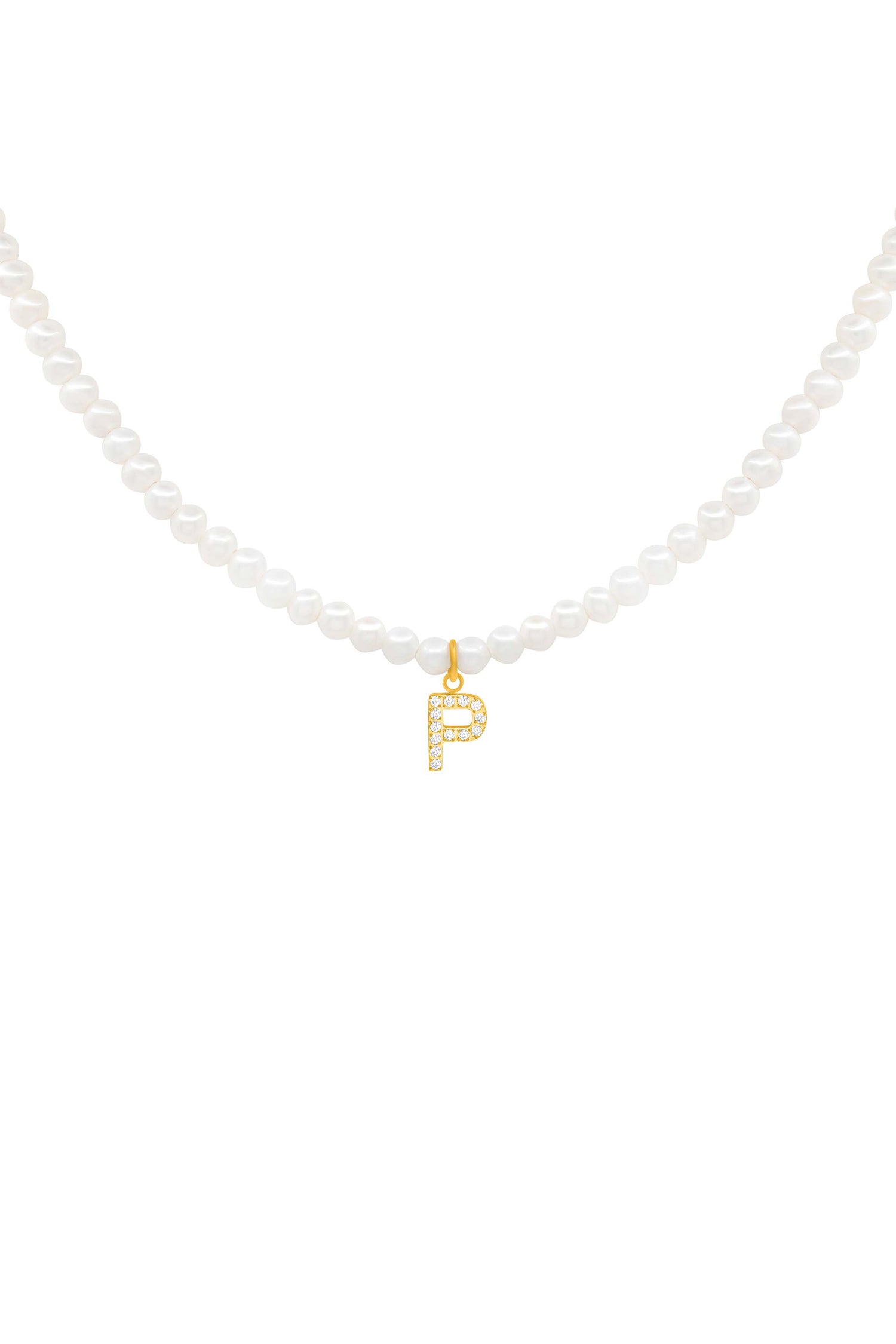 Initial Freshwater Pearl Necklace