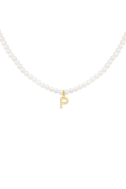 Initial Freshwater Pearl Necklace