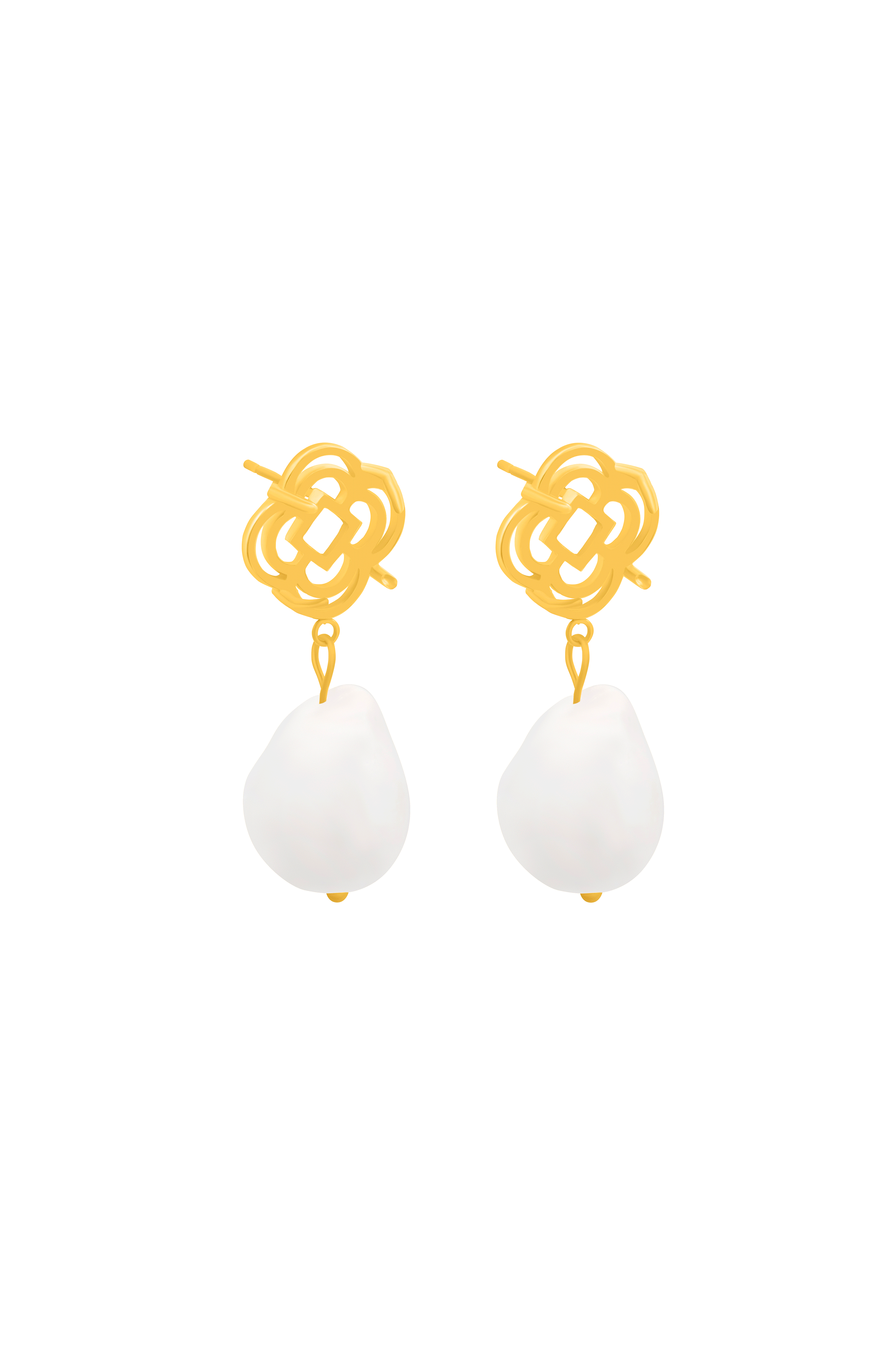 Stone Station Perla Drop Stud Earring Set