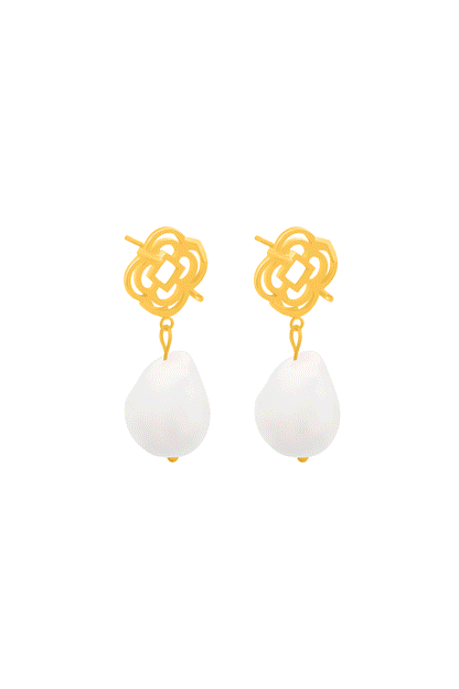 Stone Station Perla Drop Stud Earring Set