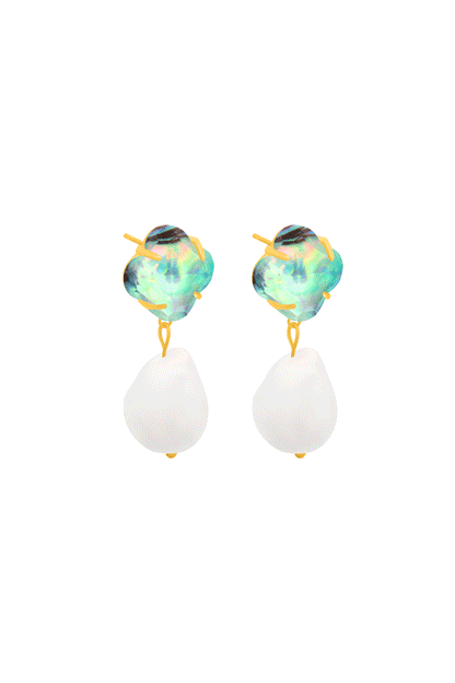 Stone Station Perla Drop Stud Earring Set