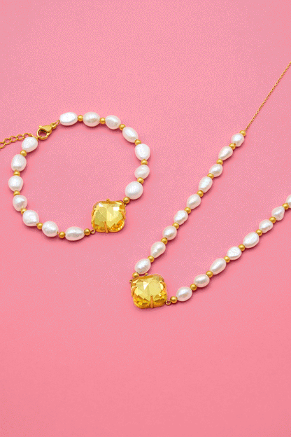 Stone Station Perla Necklace &amp; Bracelet Gift Set