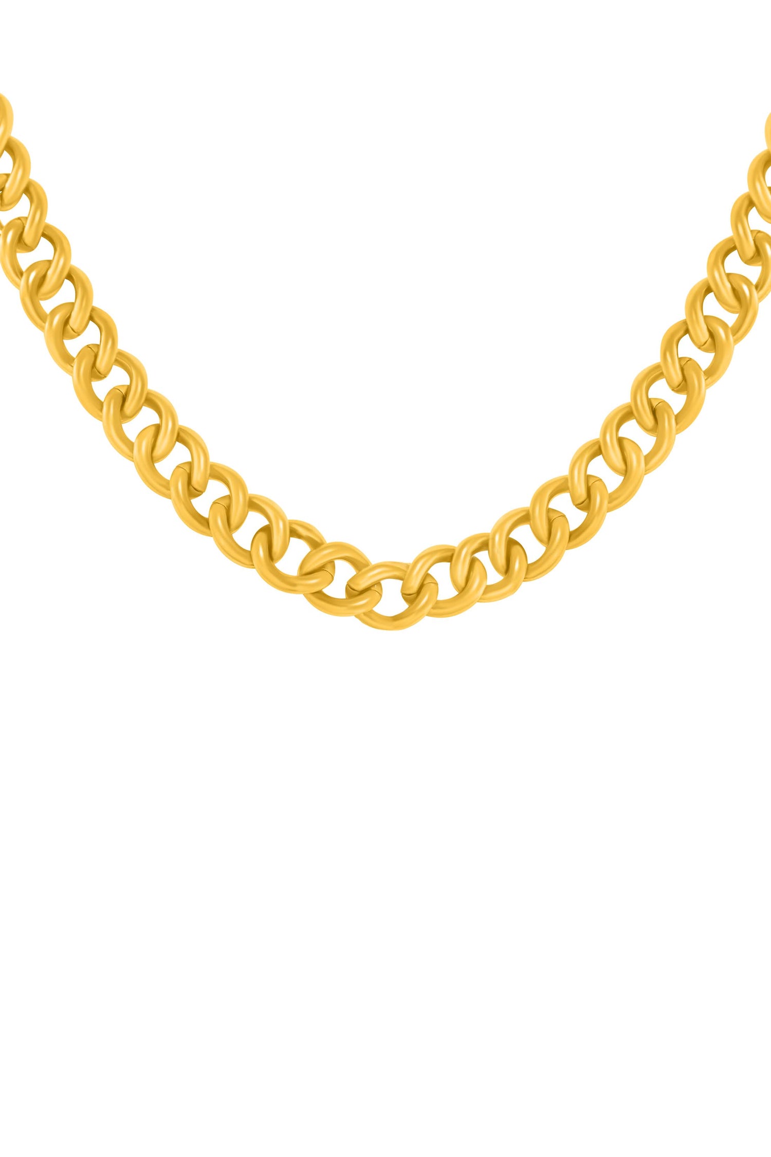 Statement Curb Chain Necklace