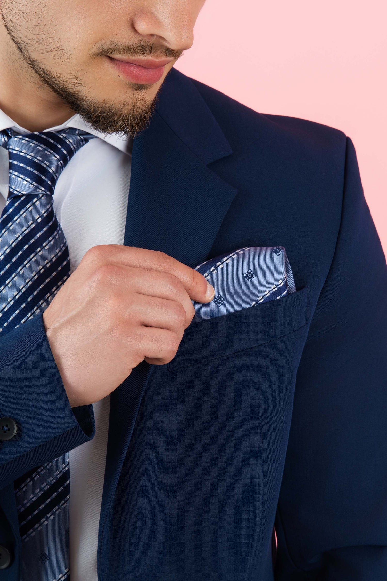 Coastline Tie &amp; Pocket Square &amp; Oliver&
