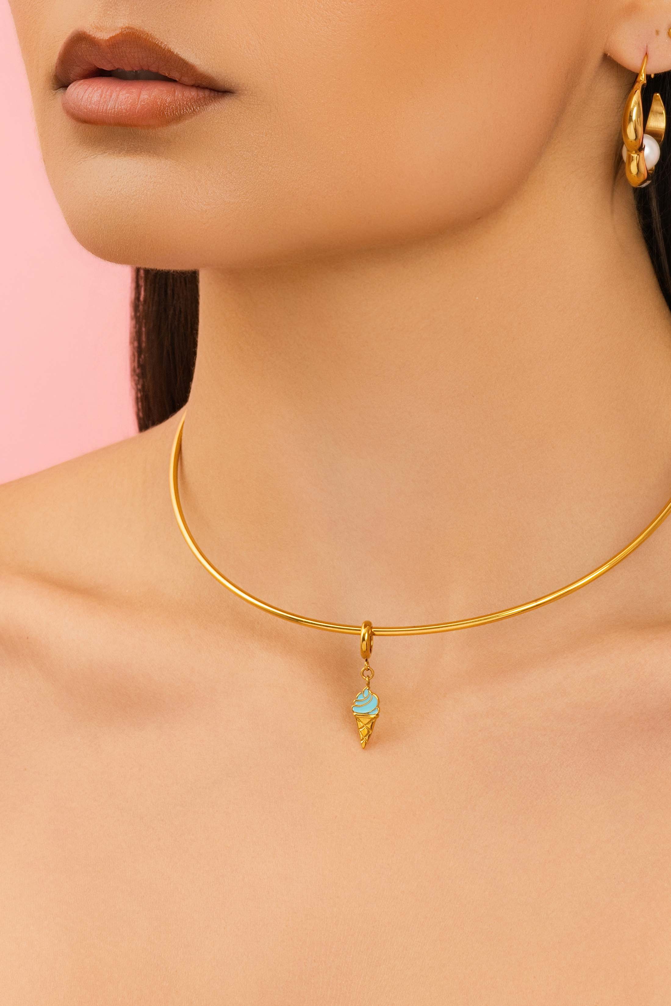 Cuff Necklace - Single Cuff Charm Gift Set