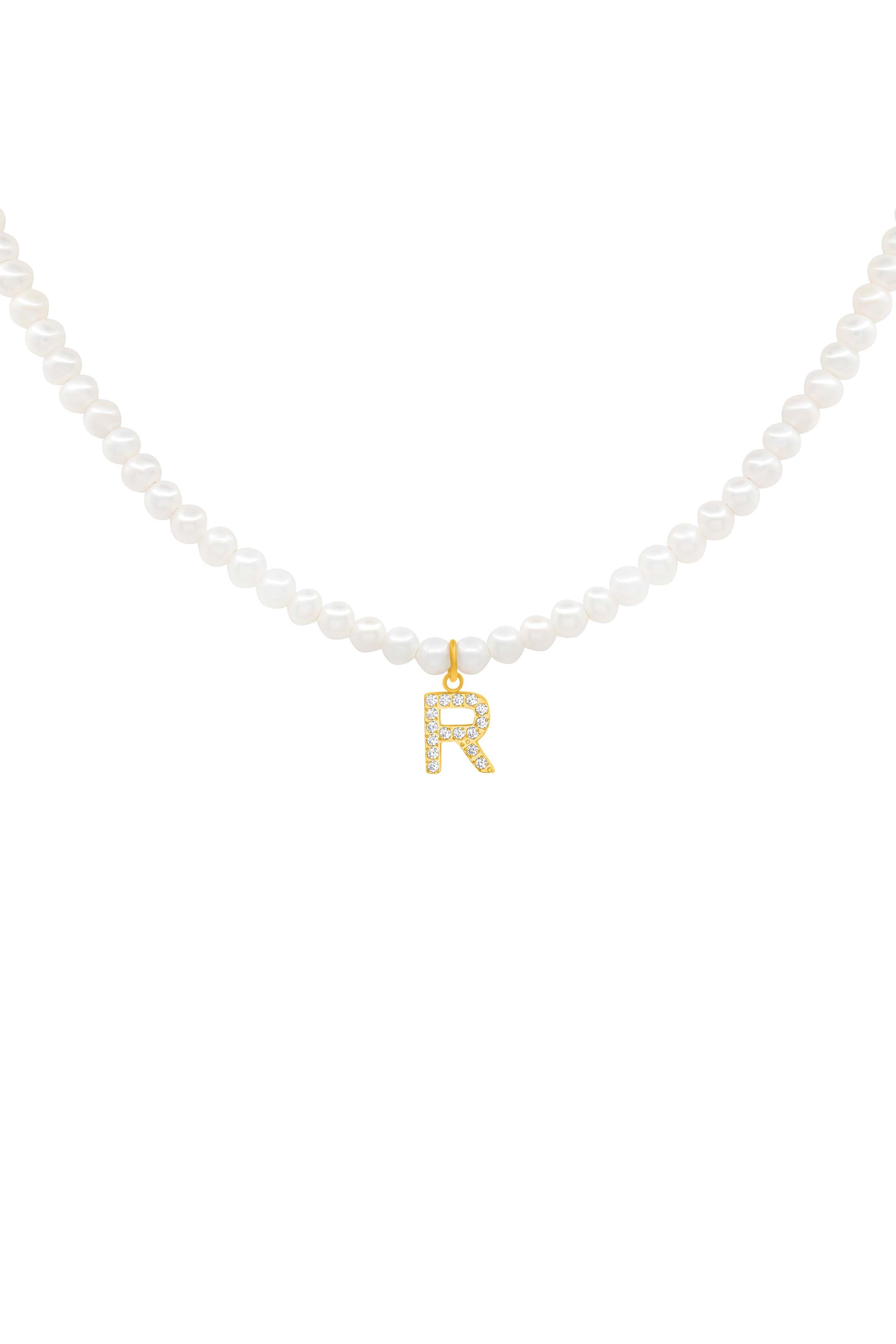 Initial Freshwater Pearl Necklace