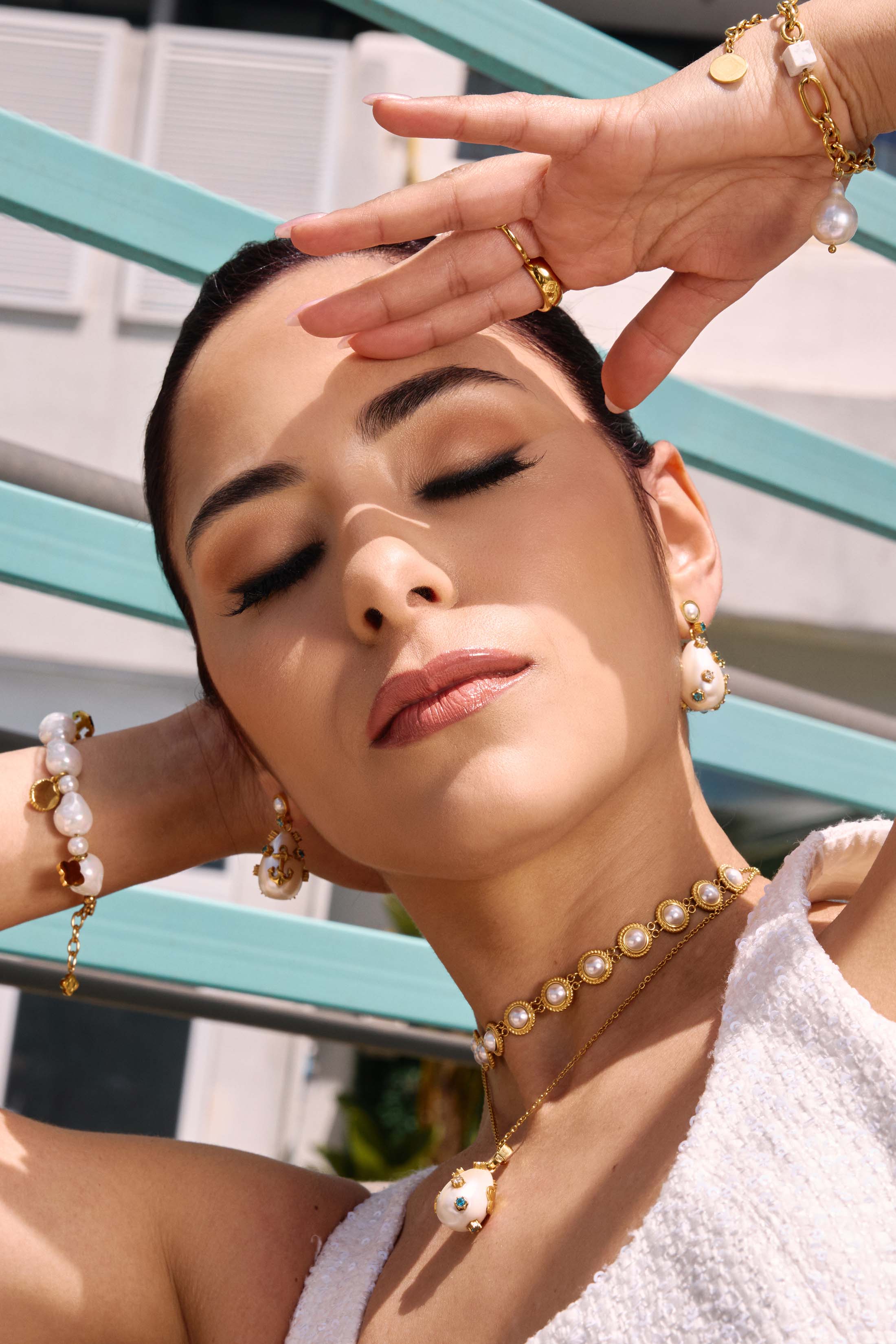 Ocean Treasure Statement Earring Set