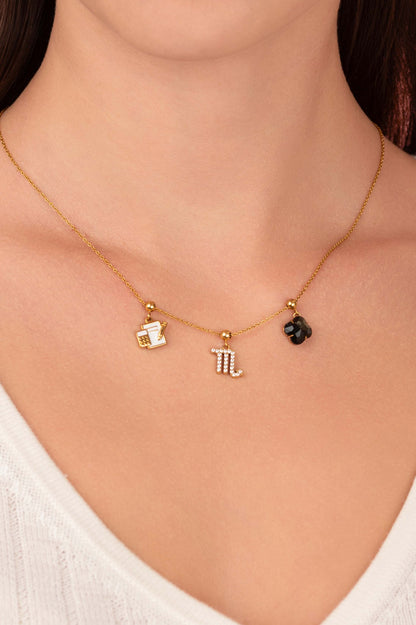 Star Sign Toggle Charm Necklace Gift Set