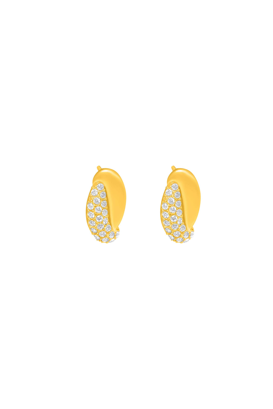 Pavé Twist Stud Earring Set