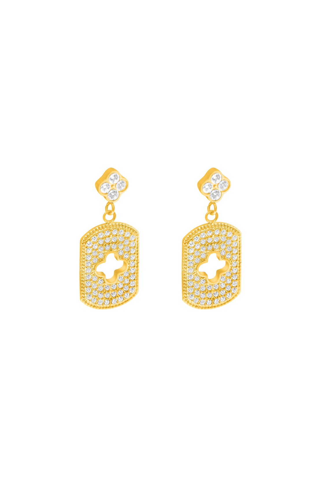 Iconic Pavé Drop Stud Earring Set