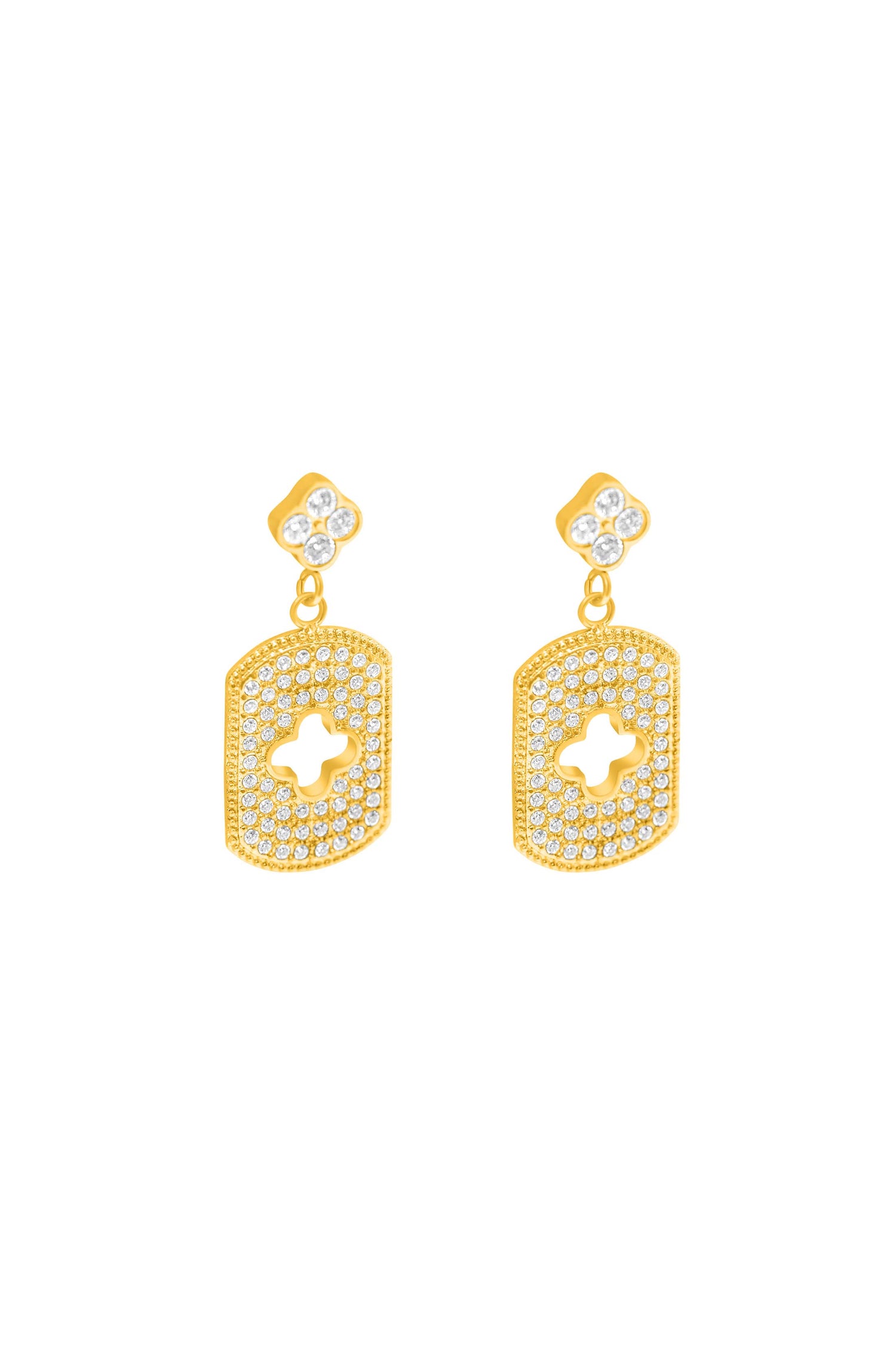 Iconic Pavé Drop Stud Earring Set
