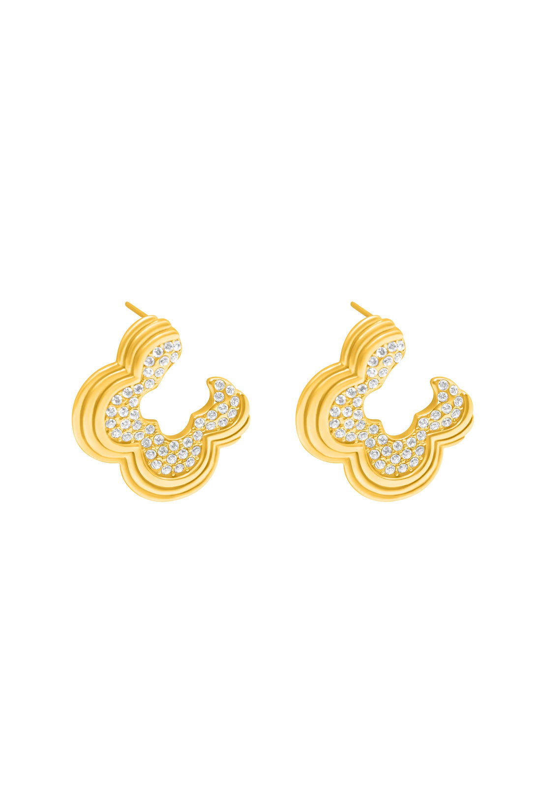 Carisma Crest Statement Stud Earring Set