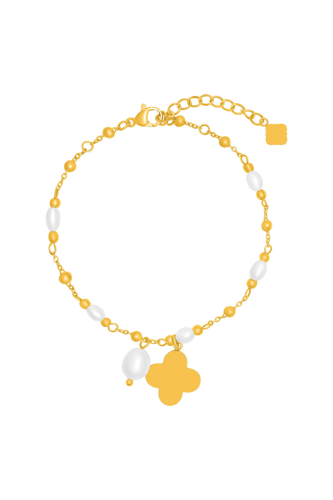 Freshwater Pearl Engravable Charm Bracelet