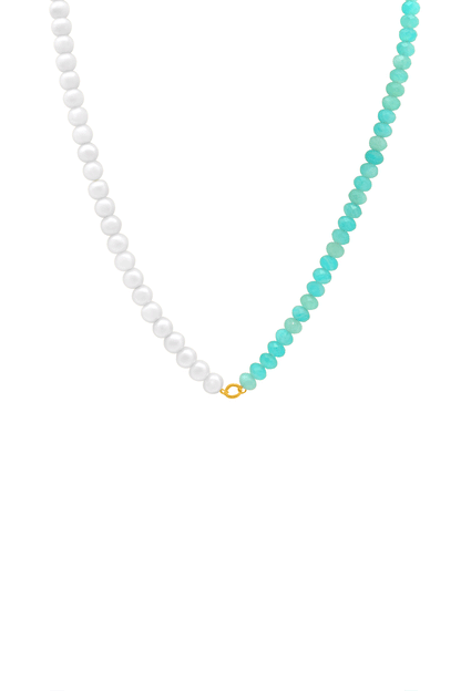 Pearl &amp; Azure Path Necklace