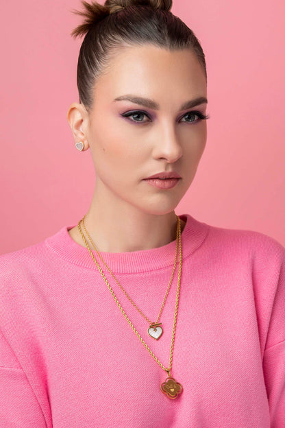 Love Stud Earring Set