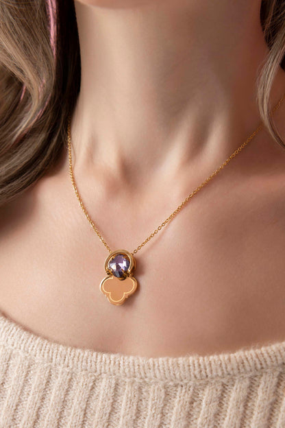 Engravable Stackable Pendant Birthstone Gift Set