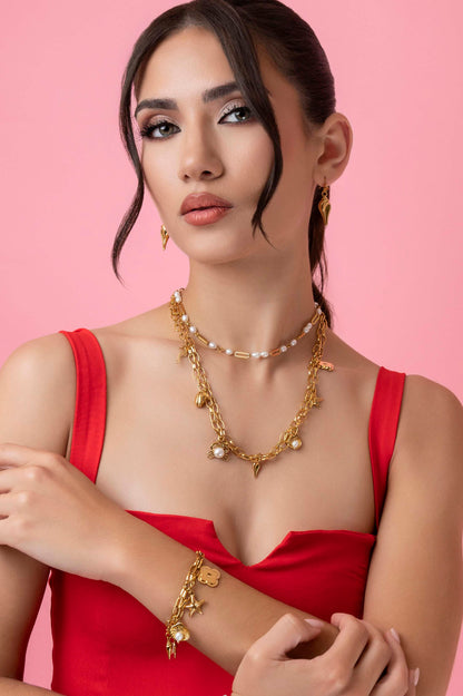 Freshwater Pearl Link Chain Necklace