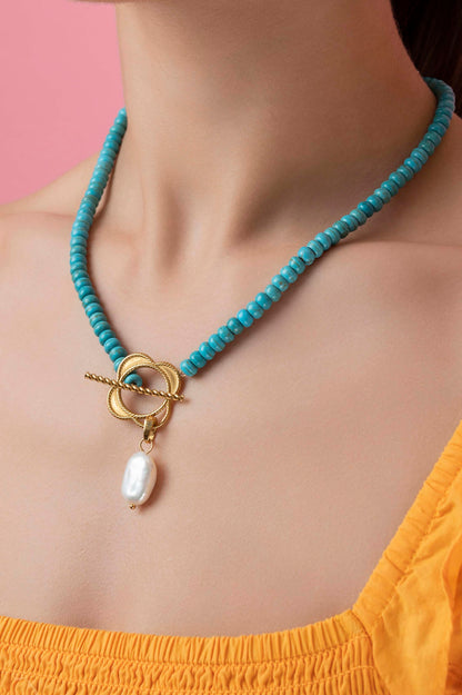 Baroque Freshwater Pearl Pendant Earring Gift Set