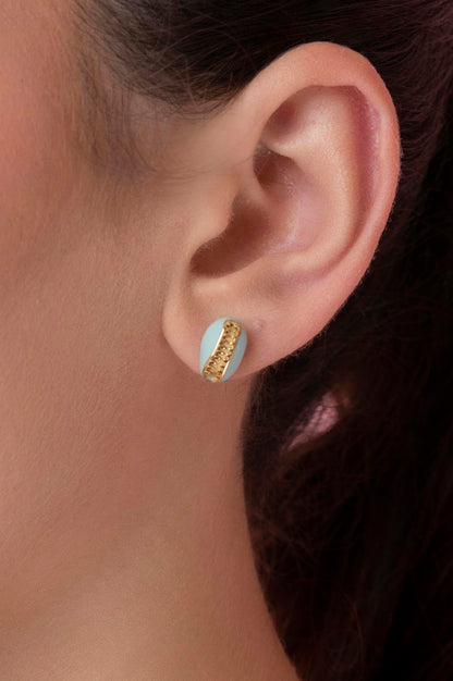 Capri Blu Shell Stud Earring Set