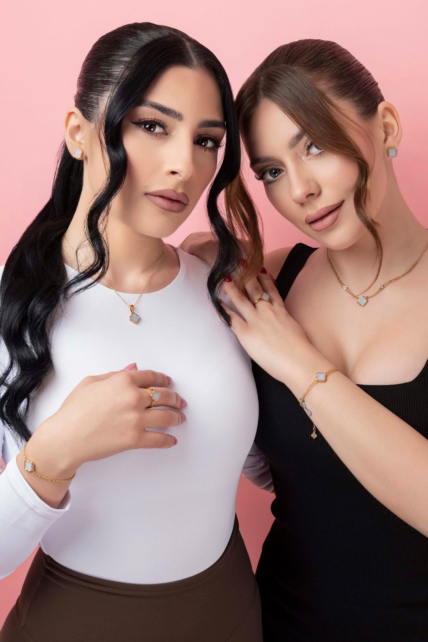 Lace Agate Stone Bracelet &amp; Ring Gift Set