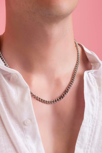 Black Zirconia Curb Chain Ring