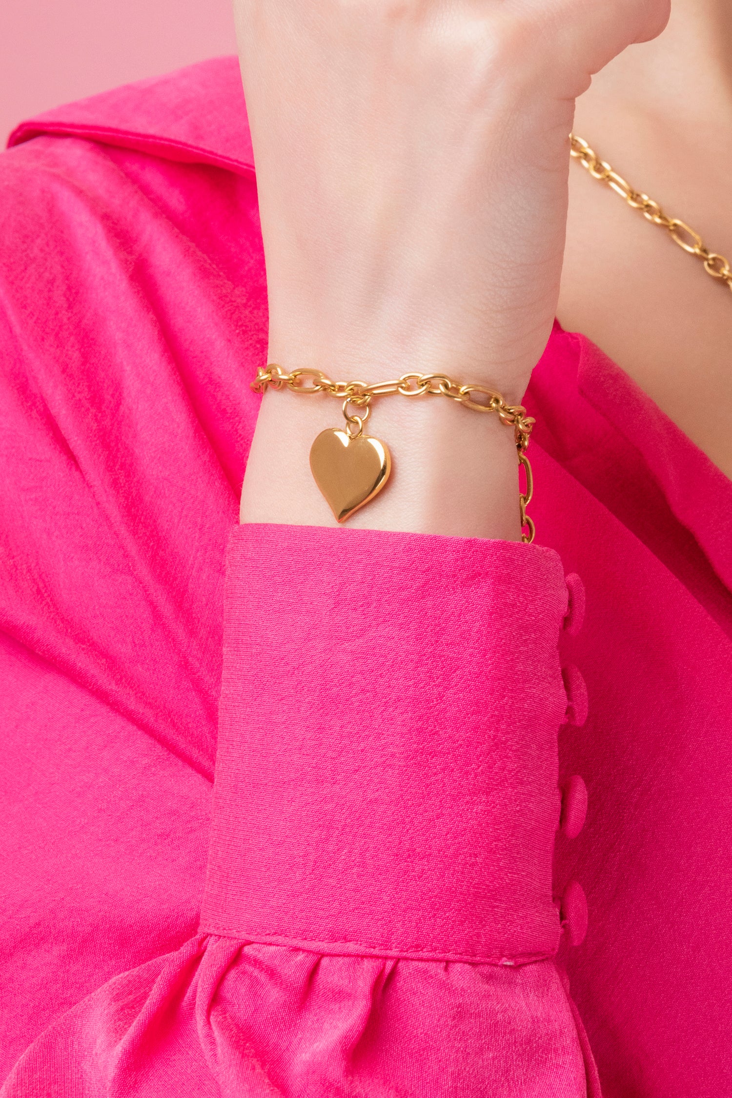 Engravable Heart of Gold Bracelet