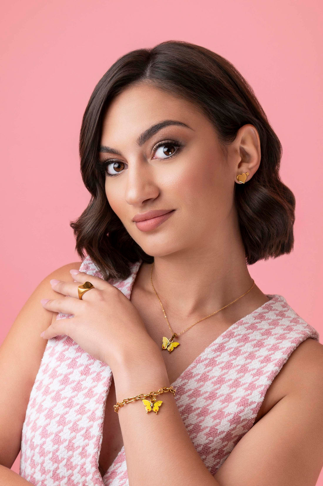 Carisma Logo Maltese Cross Petite Stud Earring Set