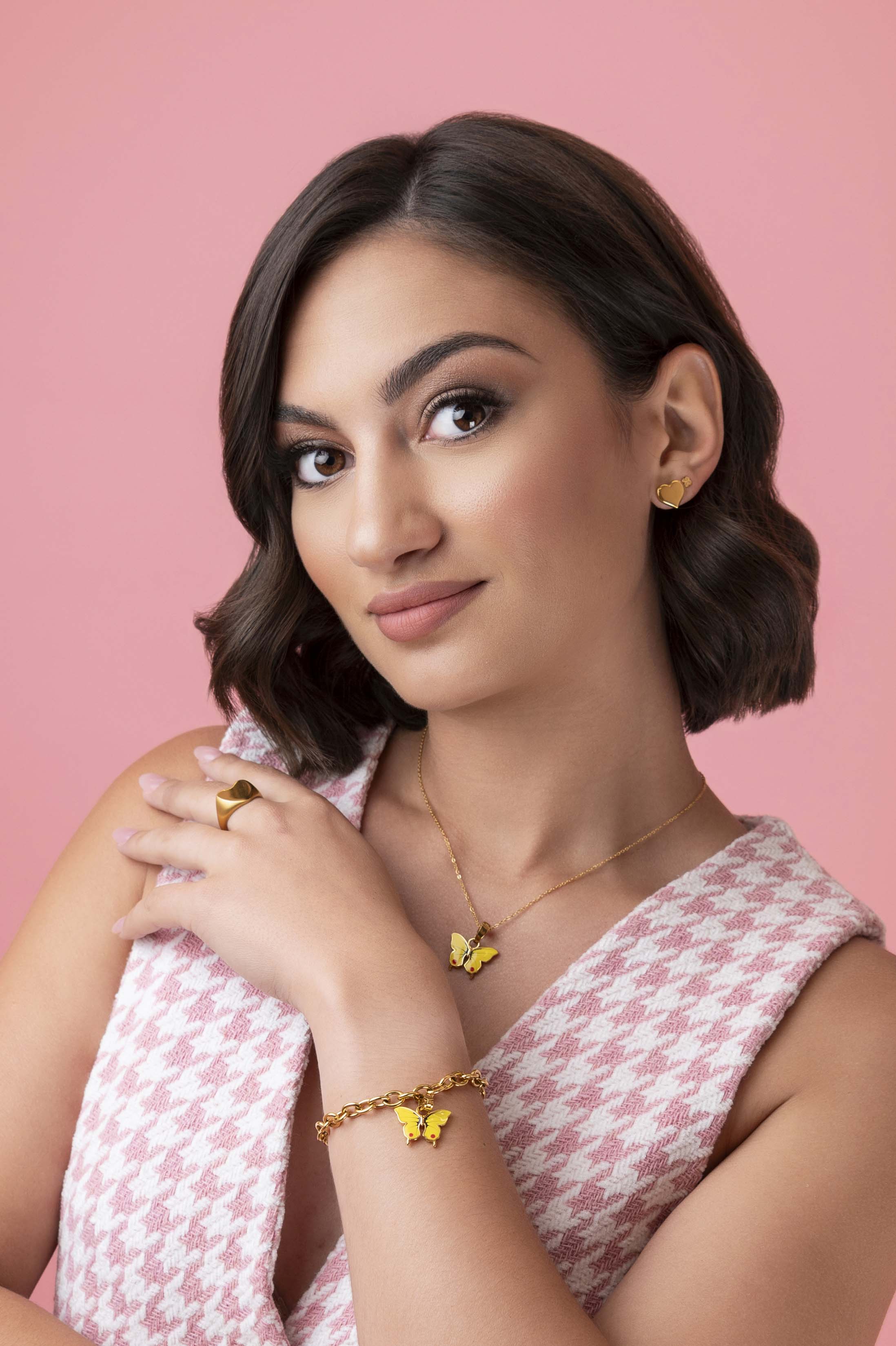 Carisma Logo Maltese Cross Petite Stud Earring Set