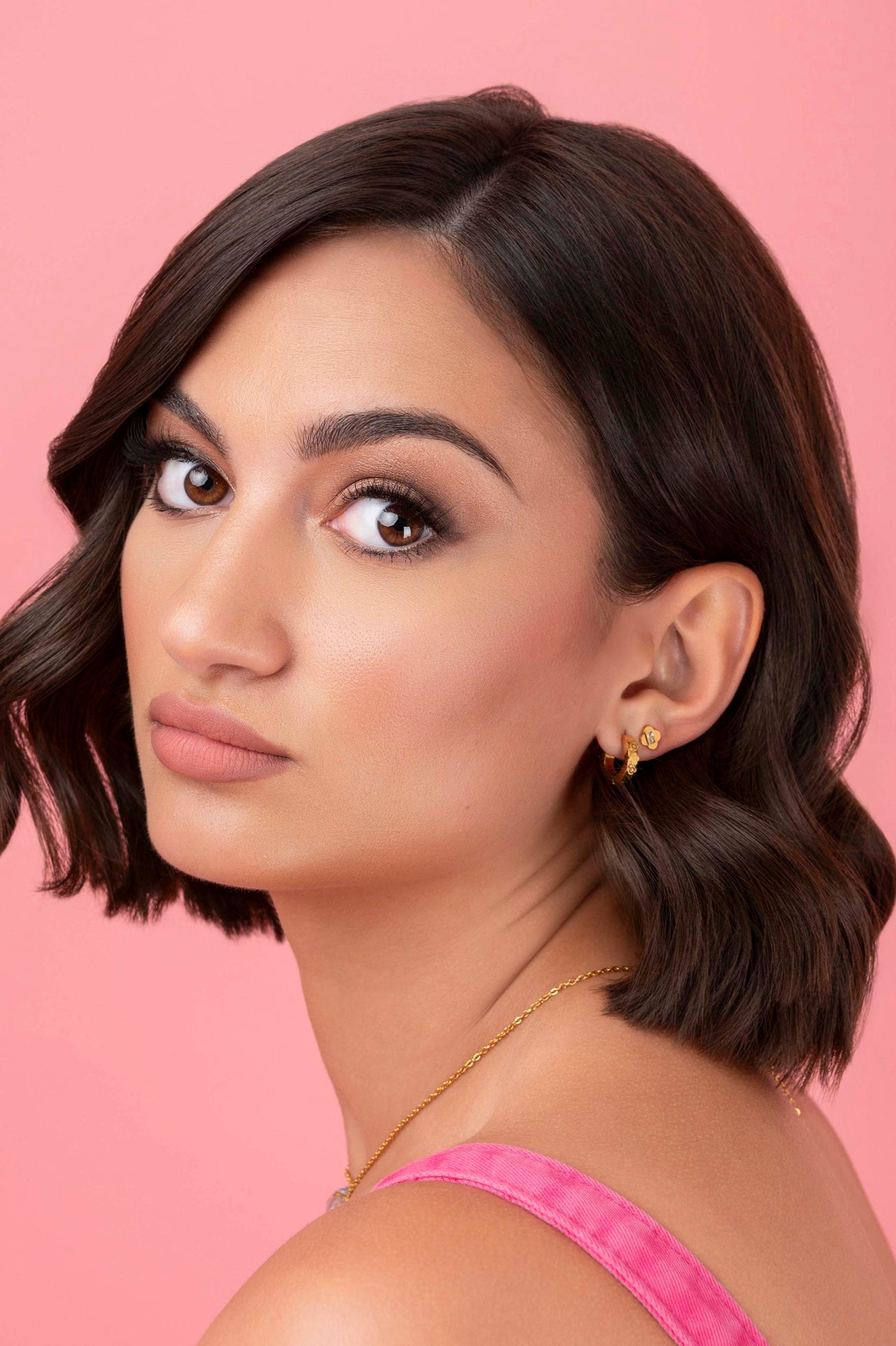 Carisma Tri Logo Huggie Earring Set