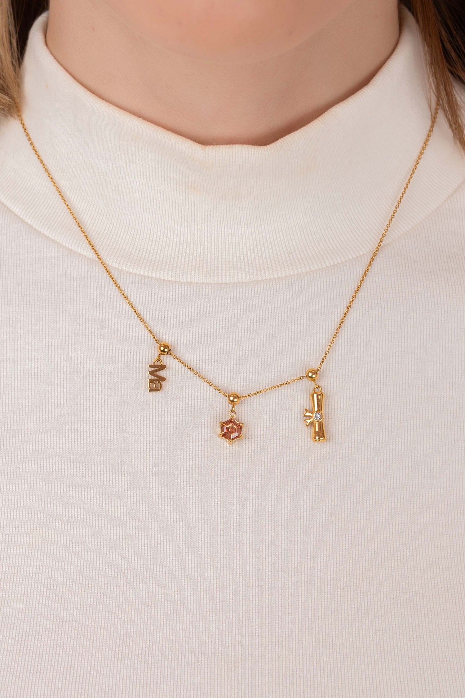 Birthstone Toggle Charm Pendant