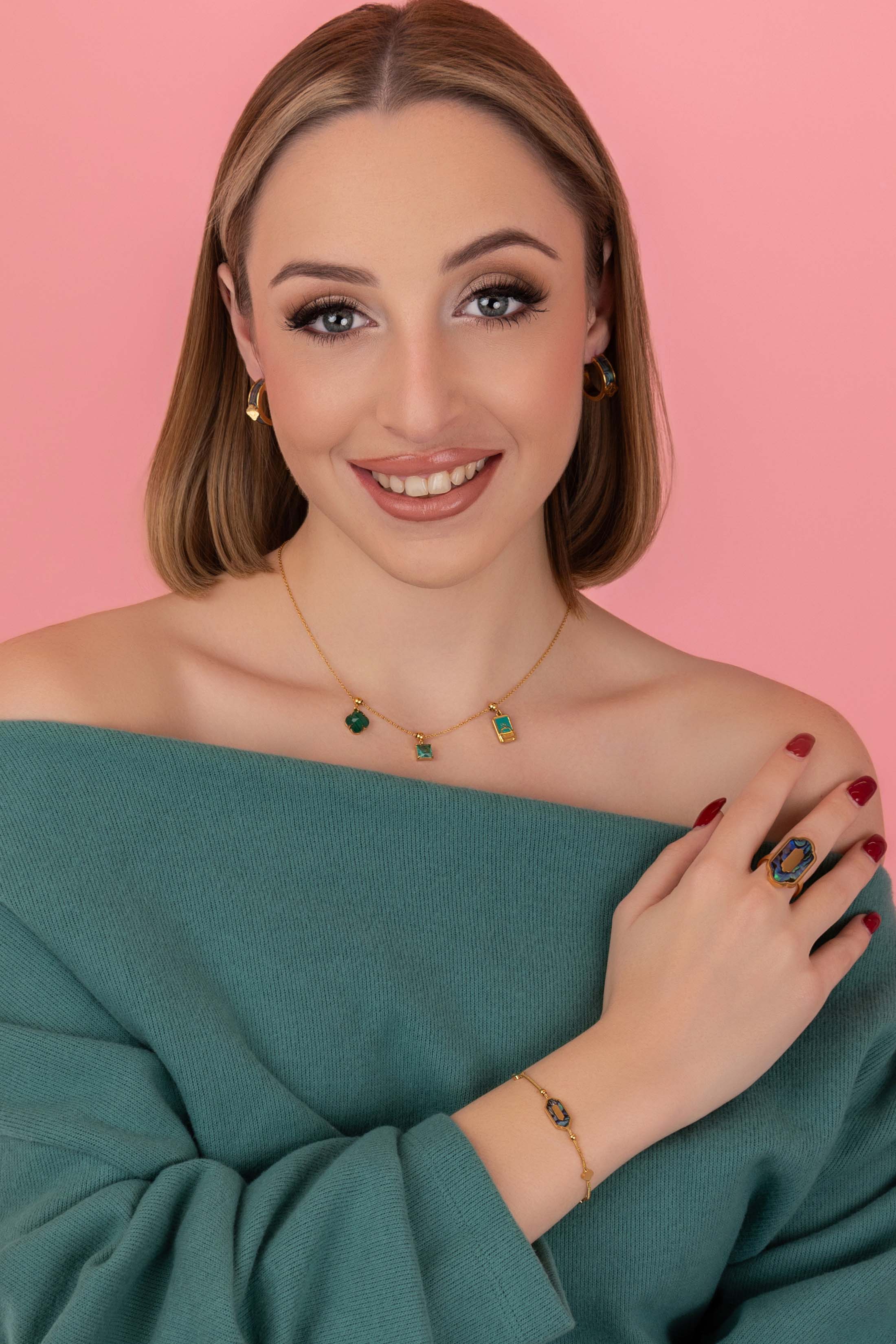 Birthstone Toggle Charm Pendant