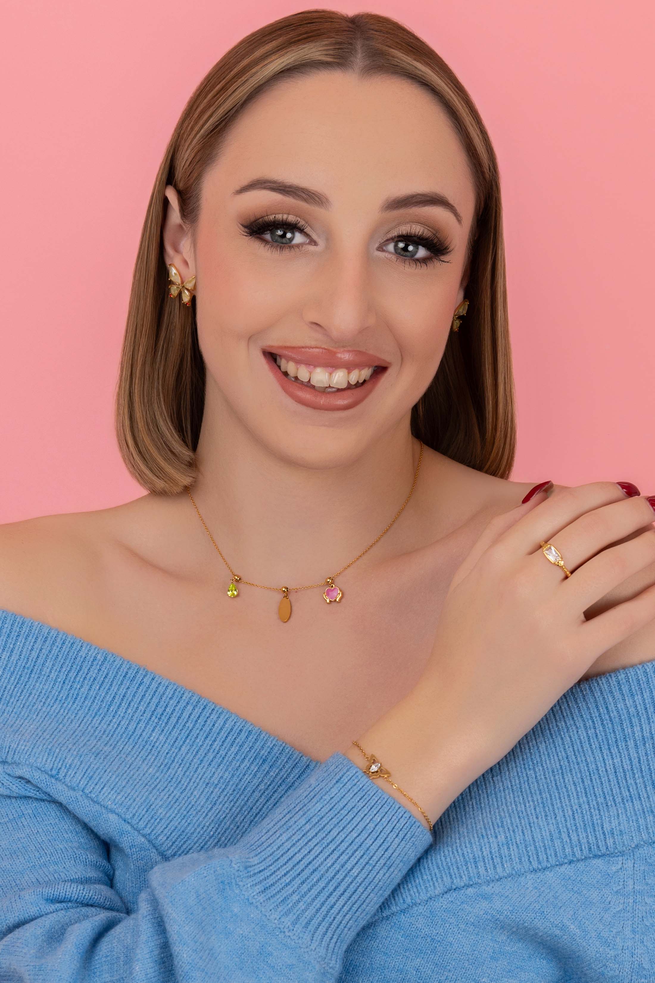 Birthstone Toggle Charm Pendant