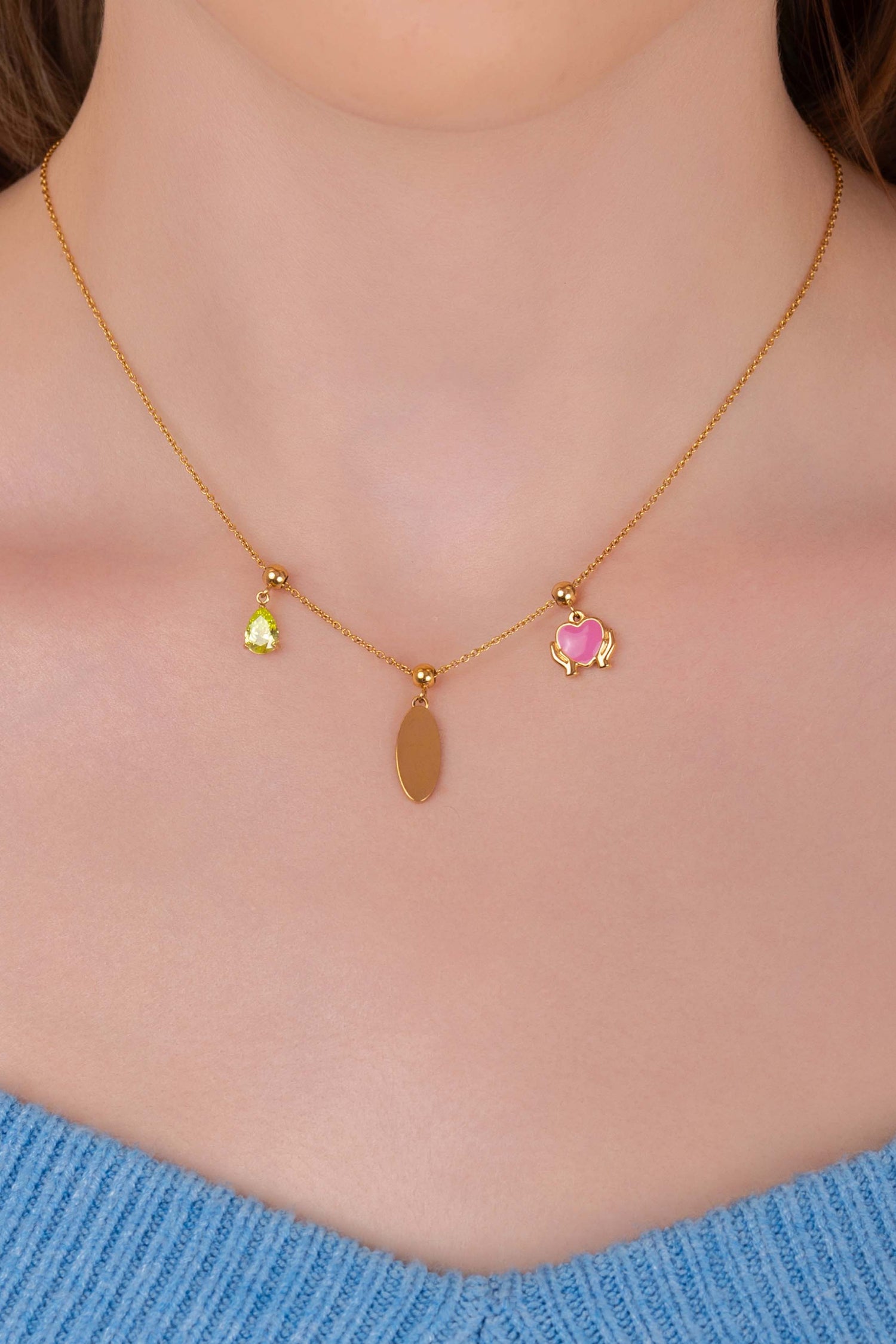 Birthstone Toggle Charm Pendant