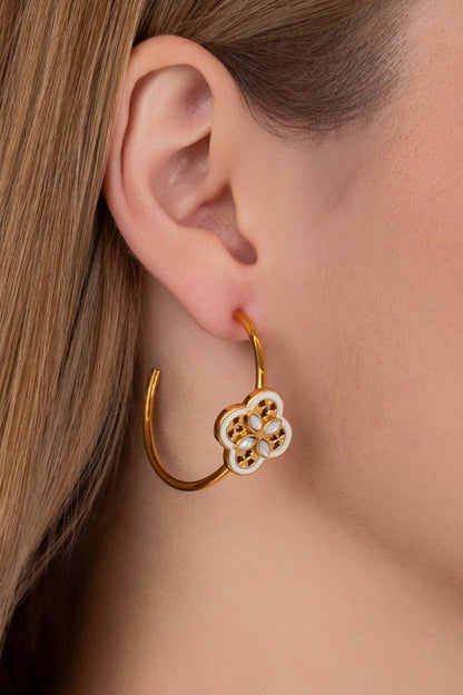 Nadur Lace Hoop Earring Set