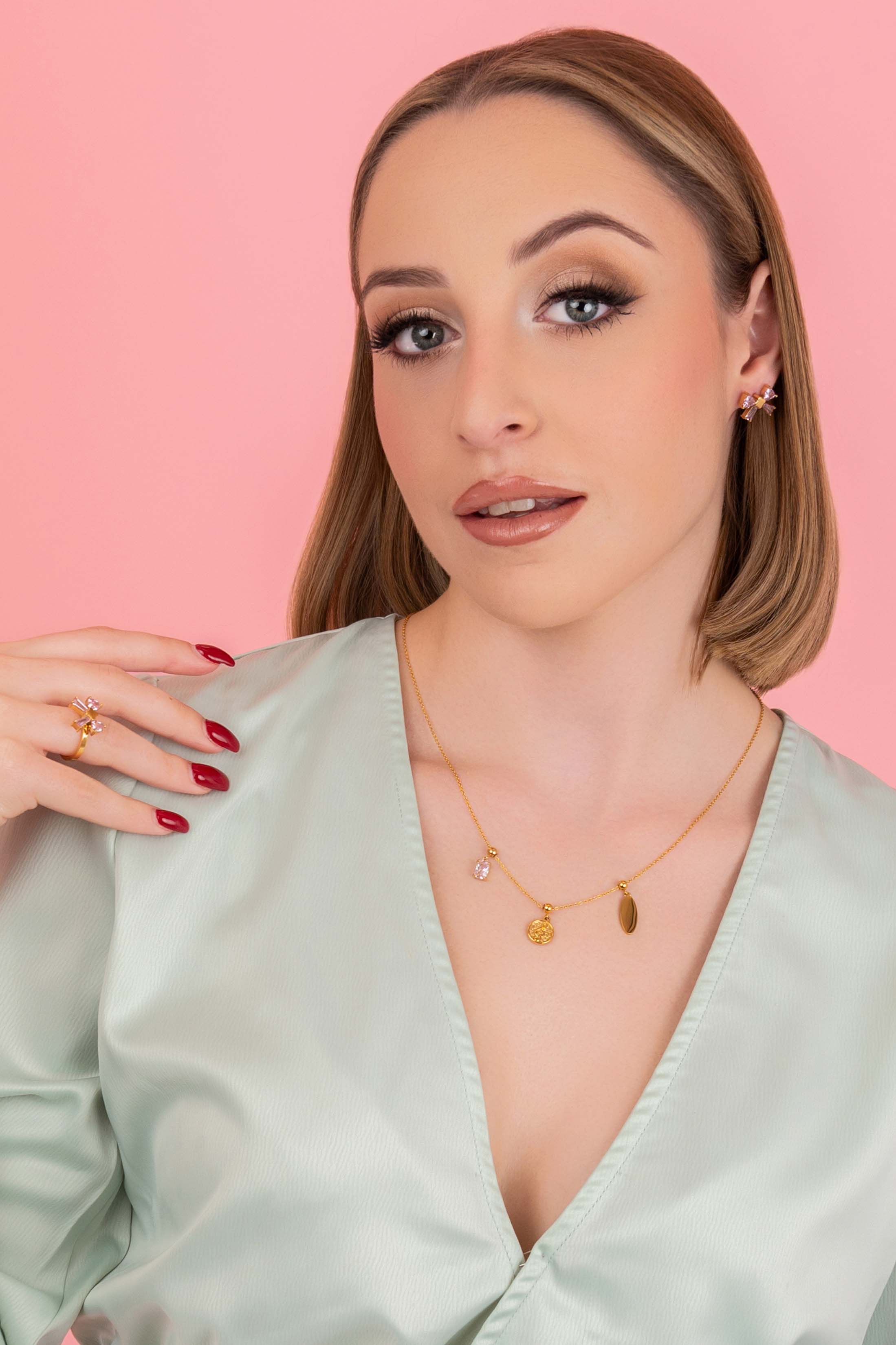 Birthstone Toggle Charm Pendant