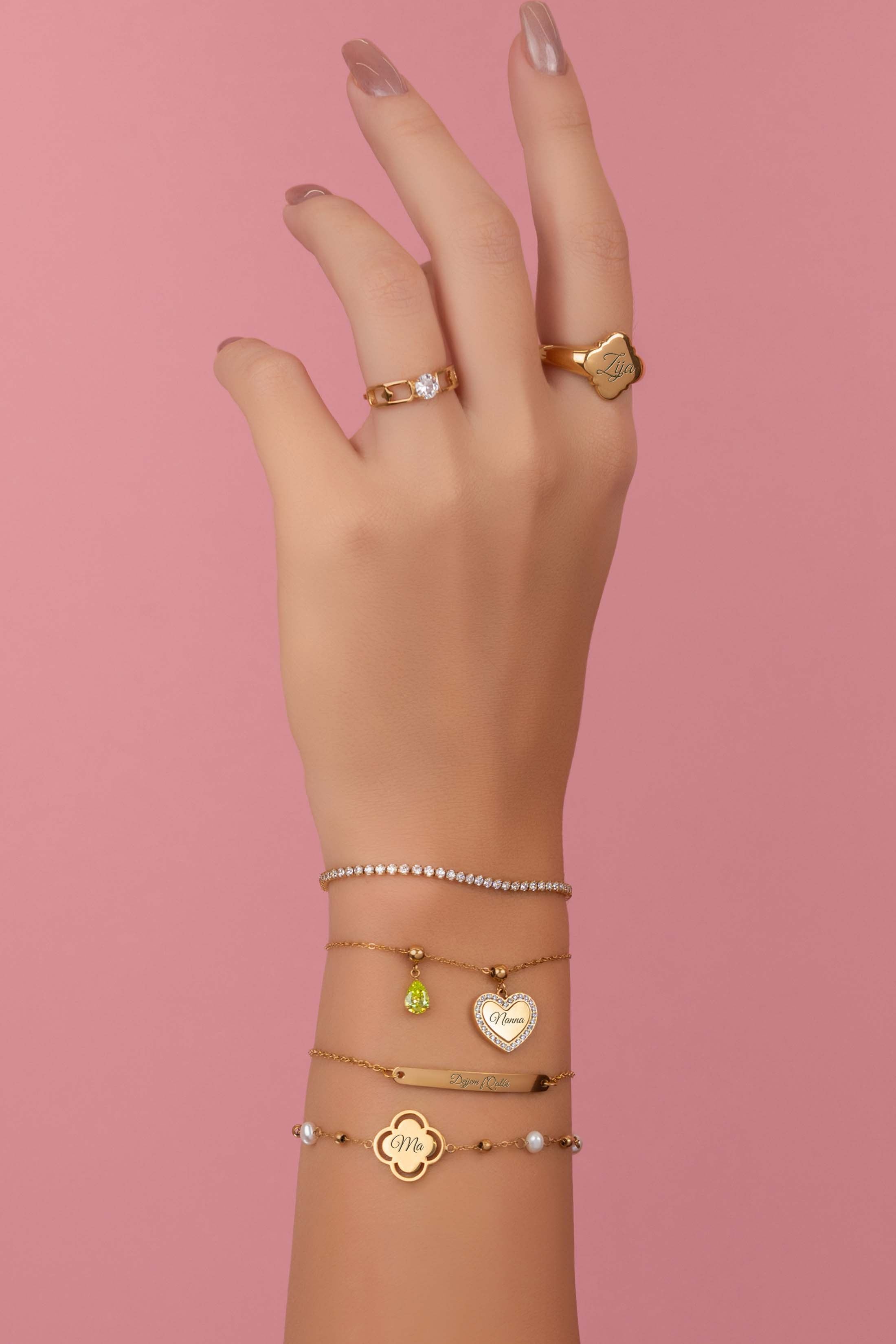 Qalbi Halo Valentine’s Toggle Charm Pendant