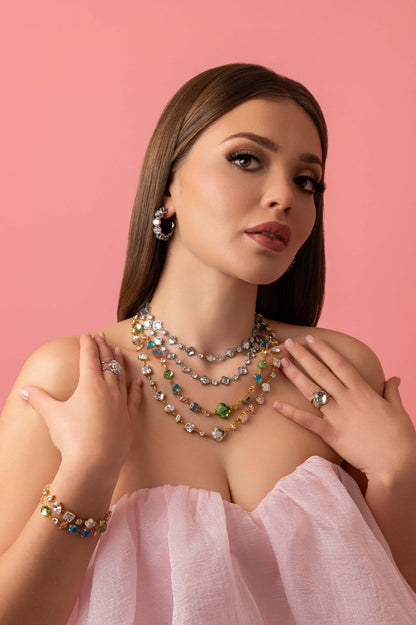 Sonata Brillantina Hoop Earrings &amp; Necklace Gift Set