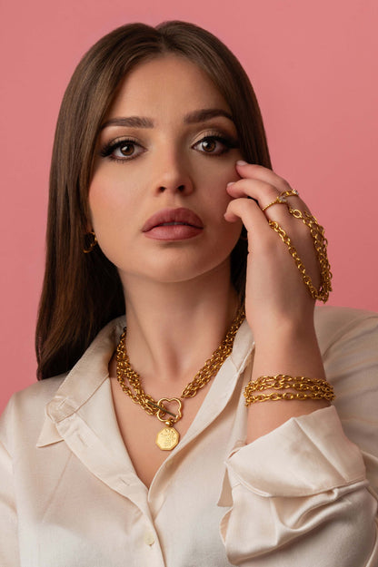 Carisma Triple Chain Bracelet &amp; Necklace Gift Set