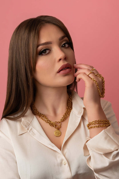 Carisma Triple Chain Bracelet &amp; Necklace Gift Set