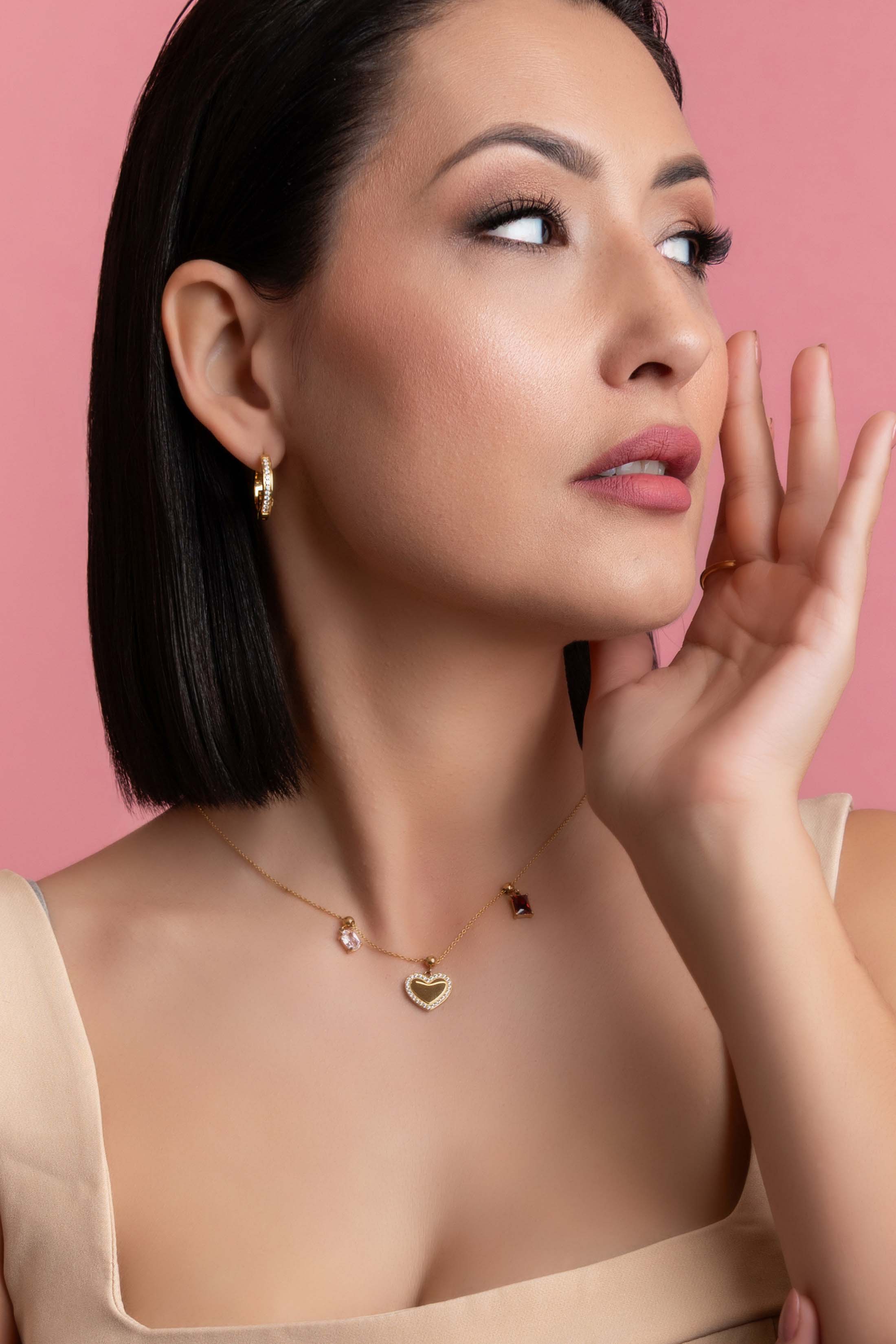 Qalbi Halo Engravable Toggle Charm Pendant