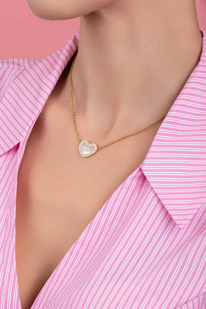 Qalbi ‘Ma’ Mother of Pearl Necklace