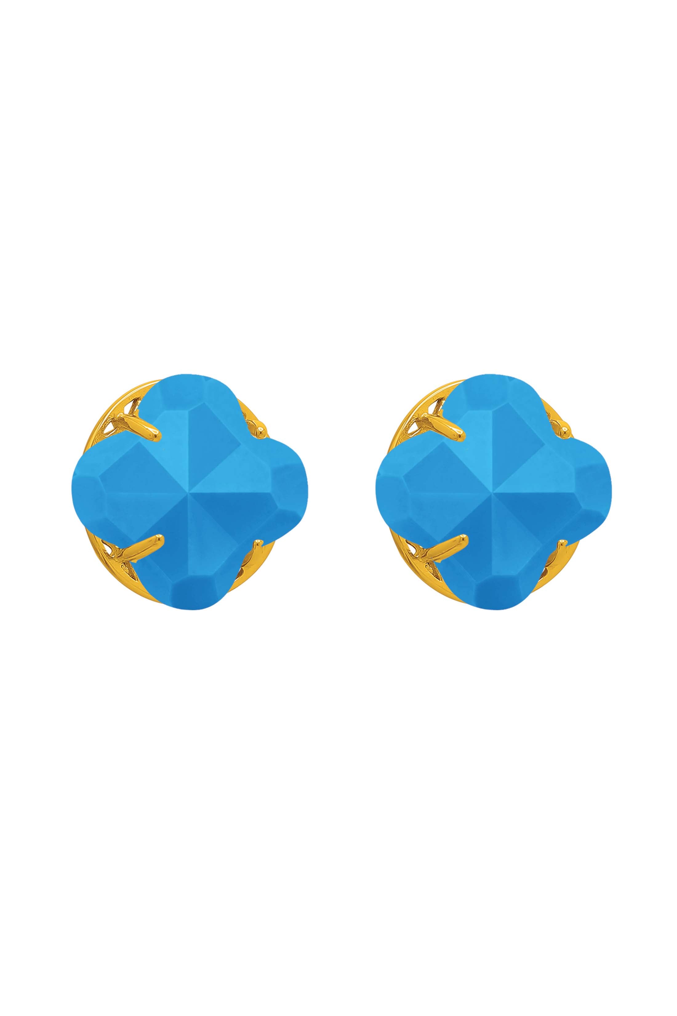 Stone Station Turquoise Stone Stud Earring Set