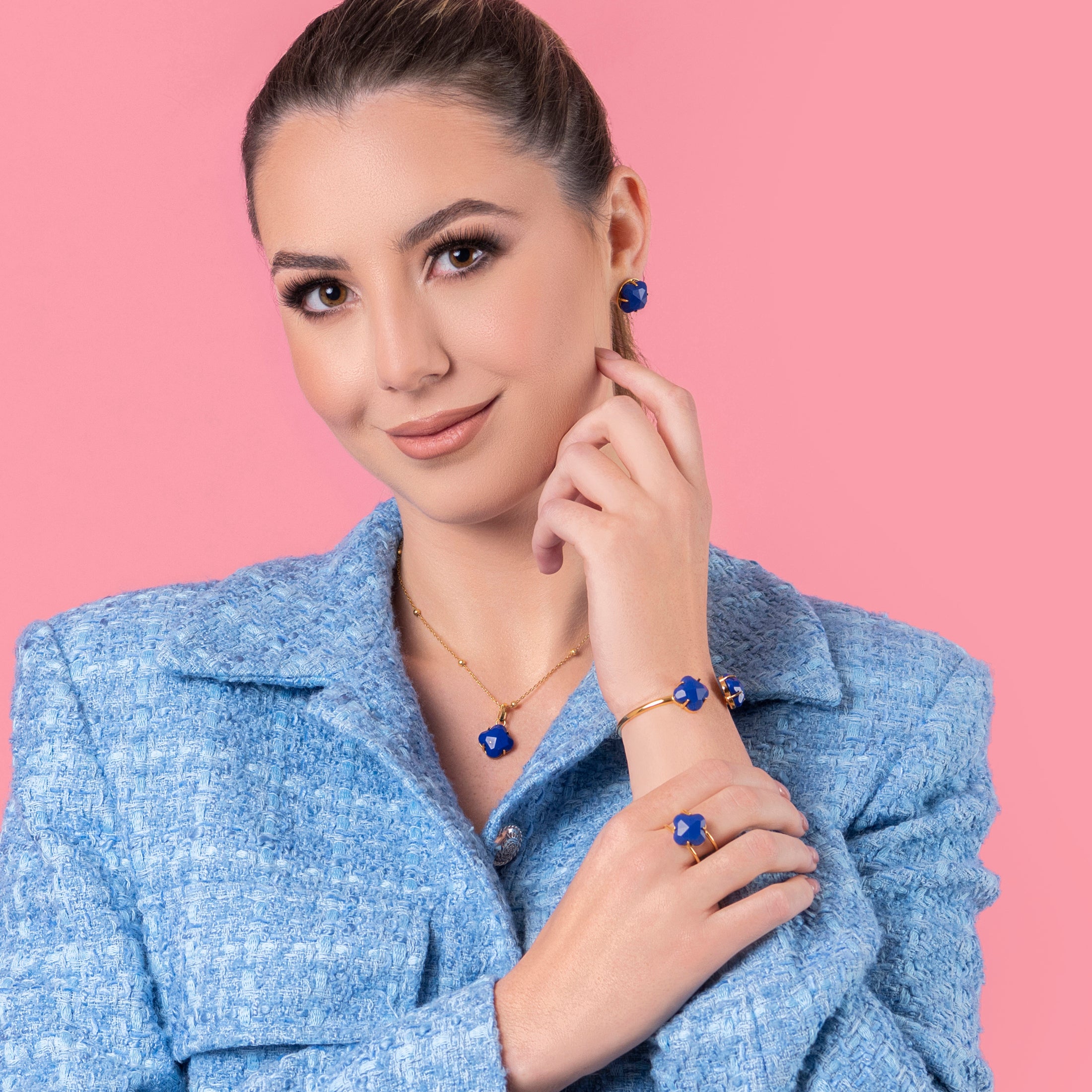 Stone Station Midnight Sparkle Stone Stud Earring Set