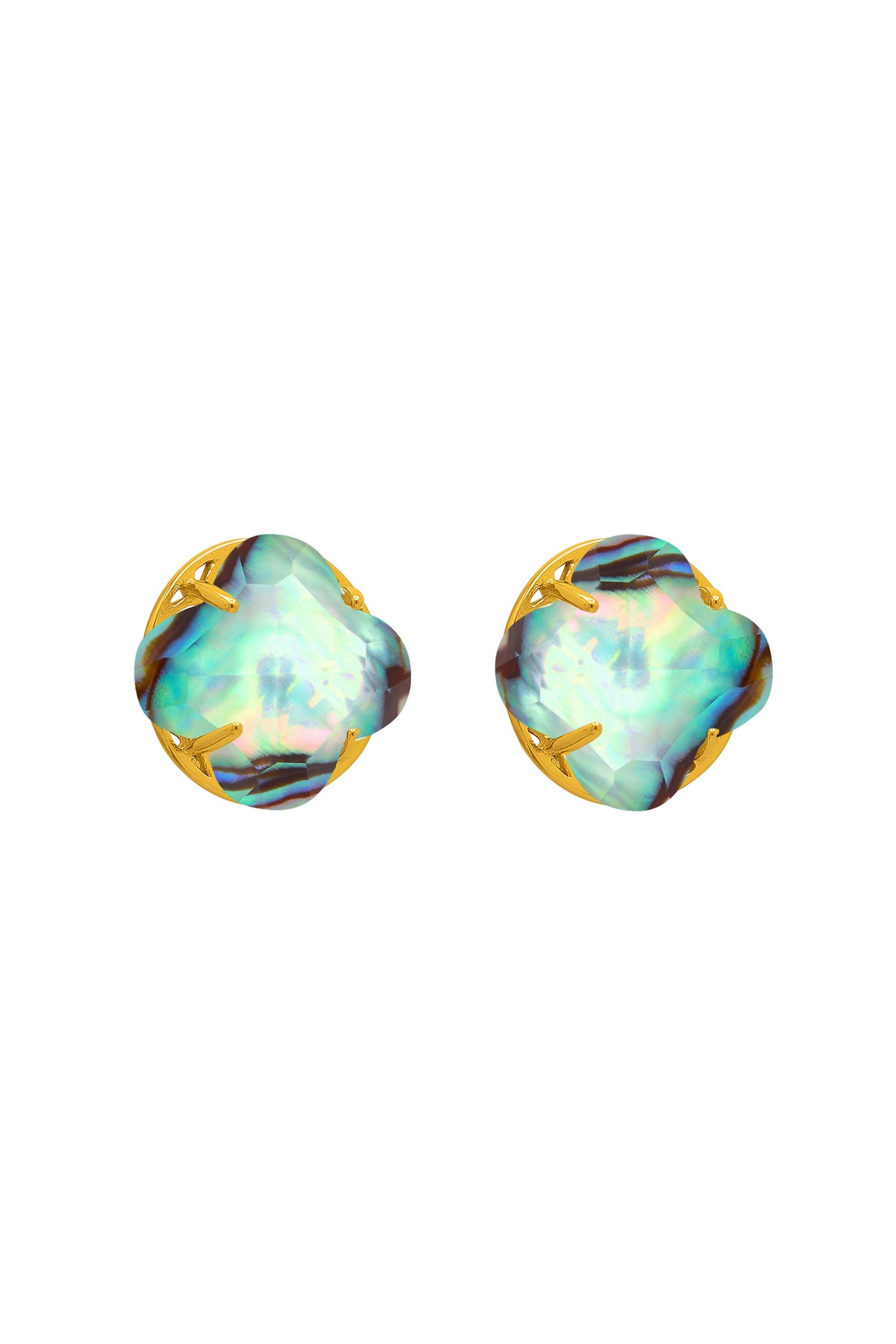 Stone Station Abalone Stone Stud Earring Set
