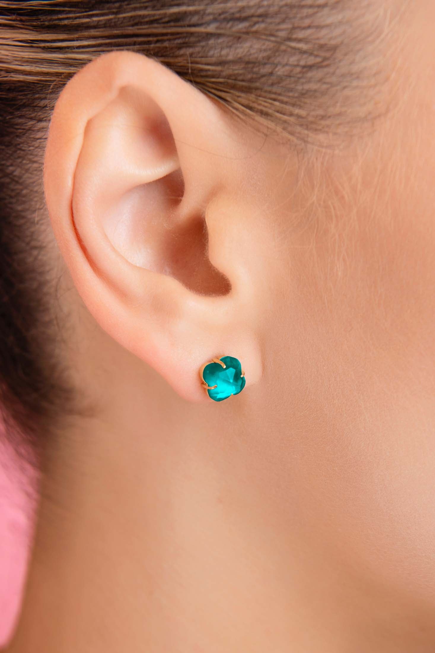 December Logo Birthstone Stud Earring Set