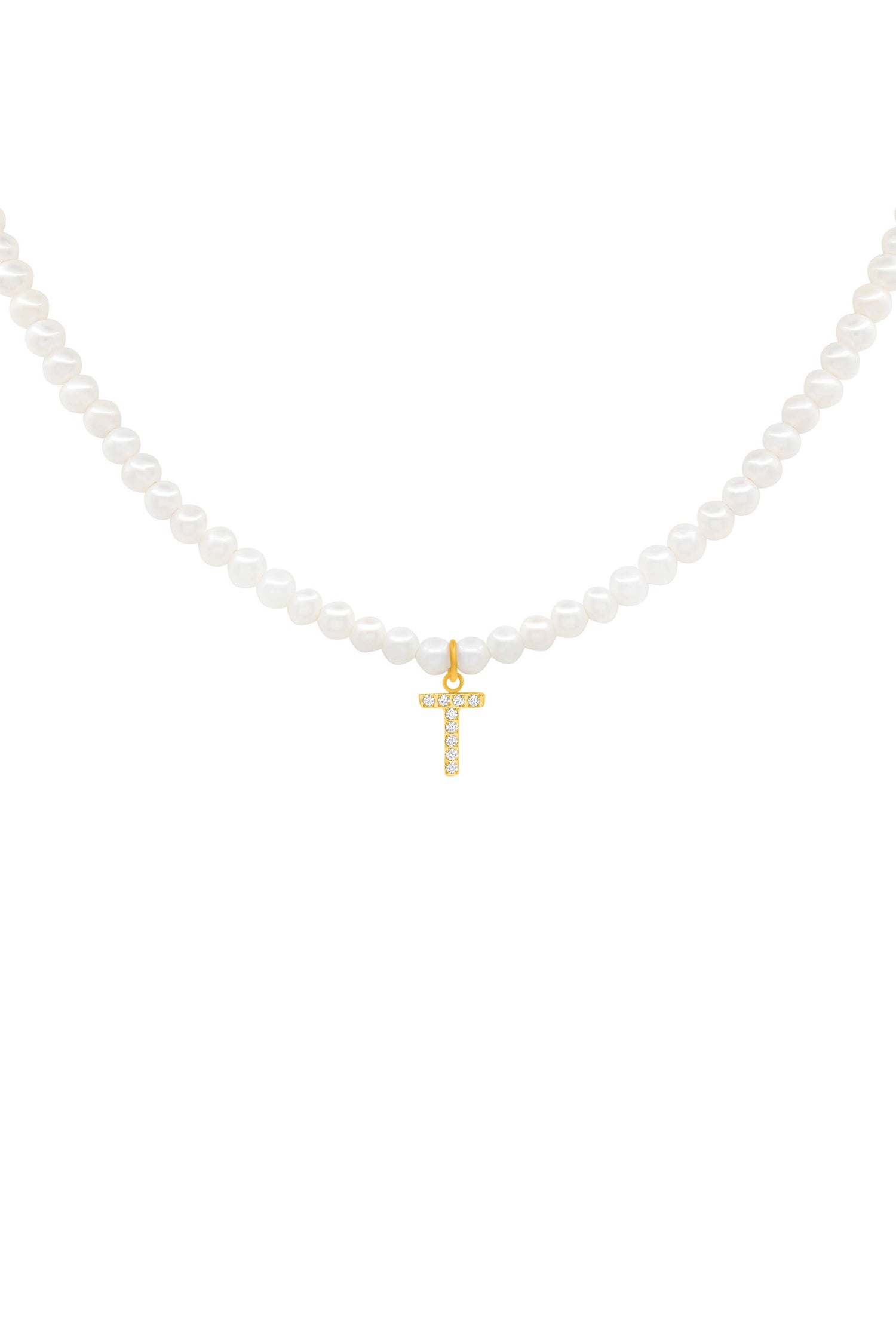 Initial Freshwater Pearl Necklace